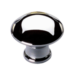 Zinkspuitgietwerk knop, paddestoelvorm - MEUBELKNOP-ZD-PADDEST.-(CR)-GEPOL.-D30M