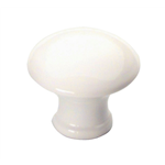Zinkspuitgietwerk knop, paddestoelvorm - MEUBELKNOP-ZD-PADDESTOEL-WIT-D30MM