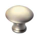 Zinkspuitgietwerk knop, paddestoelvorm - MEUBELKNOP-ZD-PADDESTOEL-(NI)-MAT-D30MM