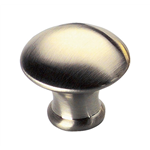 Zinkspuitgietwerk knop, paddestoelvorm - MEUBELKNOP-ZD-PADDESTOEL-A2/FINISH-D30M