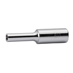 1/4 inch dopsleutel metrisch zeskant - DOPSLEUTEL.1/4 AANSL. LANG  10 MM. 6-KNT