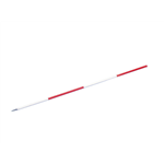 Landmeetstok, jalon - LANDMEETSTOK-HO/PVC-2M-R/W-50CM