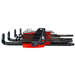 Haakse stiftsleutelset,TX, lang, 13-delig - HAAKSE STIFTSLEUTELSET TORX  13-DL