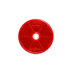 Ronde reflector voorgeboord - REFL.RD 62MM MONT.GAT RD 6 ROOD