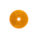 Ronde reflector voorgeboord - REFL.ROND62MM MONT.GAT 6 ORANJE