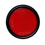 Ronde reflector - RFLCTR-(SCHR-M5X16)-ROND-ROOD-D90MM