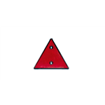 Driehoekige reflector voorgeboord - REFL.IN PVC-HUIS.DRIEH.160X160 ROOD