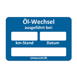 Sticker klantenservice - SERVLBL-OIL-CHANGE-250PCS