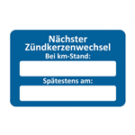 Sticker klantenservice - SERVLBL-SPARKING-PLUG-CHANGE-250PCS