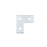 VARIFIX vlakke verbinder, L-vorm, 3 ronde gaten - FLCON-L-PRFL36-3RDHO