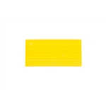Blanco label met groeven, bebording - LBL-GRVD-YELLOW