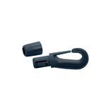 Veerhaak voor expanderkabel - HOK-CARABINER-PLA-BLACK-D8MM