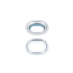 Ovaal oog - EYE-OVAL-BRS-17X11MM
