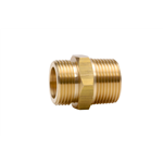 Dubbele nippel, messing - VERLOOPSTUK MS G3/4 INCH X R3/4 INCH