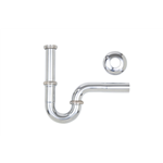Buissifon standaard, verchroomd - DRNWB-PIPESIPH-STRD-(CR)-1 1/4INX32MM