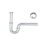 Buissifon lang, verchroomd - DRNWB-(CR)-PIPESIPH-LONG-5/4INX32MM