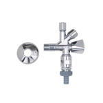 Haakse combinatiekraan, 1/2", met beluchter - CRNVLVE-COMBI-BREATHER-1/2X3/4X3/8
