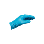 Wegwerphandschoen Nitril Blauw poedervrij - NITRIL HANDSCHOEN BLAUW MT XL - ONGE