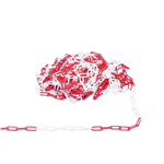 Kunststofketting - KUSTSTKETTING-PP-ROOD/WIT-8MM-25M