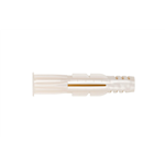 Kunststof universeelplug, Shark, met kraag - ZEBRA SHARK PLUG WIT KRAAG 14 X 76