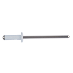 Aluminium blindklinknagel met platbolkop wit/A2 - RIV-MHD-ALU/A2-WHITE-(0,5-6,3)