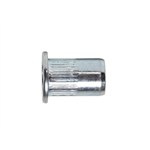 Aluminium, platbolkop, gekartelde schacht - BLKM CLK-ALU-(3,0-5,5)-6,9X16,0-M5
