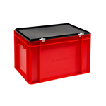 Opslagbox met deksel - OPBERGBOX ROOD-H280-B400-D300