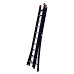 Driedelige aluminium schuifladder, breed model - WURTH OPSTEEKLADDER BREED-3X16-