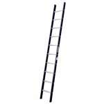 Geanodiseerd aluminium standaard ladder - WURTH ENKELE LADDER RECHT-1X12-357CM
