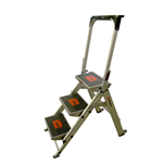 Aluminium staande ladder met brede sporten - WURTH GIANTSTEPS TRAP 1X2 TREDEN