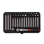 Bitratel bitassortiment, 10 mm 38-delig - BITCASSETTE - RATEL, 10MM, 38-TLG