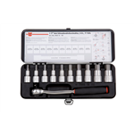 Dopsleutelset 1/2 inch, zeskant-aansluiting - DOPSLEUTELSET 1/2 11 DLG.BINNEN6KT