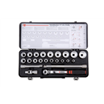 1/2 inch dopsleutel assortiment zeskant 23-delig - DOPSLEUTELSET 1/2  23 DLG.  6