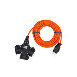 Verlengkabel aardcontact 3-voudig H07BQ-F3G1,5 - VERLENGKABEL-3WEG-(H07BQ-F3G1,5