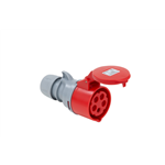 CEE-connector 400 V, 6 H ELMO - CUPL-CEE-RED-5POL-16A-400V-IP44-TURBO