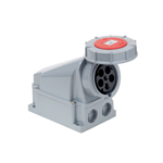 Stekker, CEE-wandcontactdoos - WLSKT-CEE-RED-5POL-63A-400V-IP67