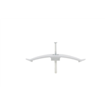 Kabelbeugel met slagplug - CBLCLIP-PLA-NAILDOWEL-6X50MM-10W-L150MM