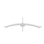 Kabelbeugel met slagplug - CBLCLIP-PLA-NAILDOWEL-6X50-16WIRE-L226MM