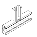 Wandkanaal T-stuk BR 80 - AY-(T-PIECE)-BRD-WHITE-62X130MM