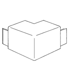Buitenhoek voor installatiekanaal - AY-OUTCORNER-(ID-60X60MM)-GREY