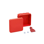 VDE-kabellasdoos W12 rood - MRJC-VDE-RED-IP54-85X85X37MM