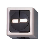Serieschakelaar ELMO opbouw, vochtige ruimte - SWTCH-SM-SERIES-GREY-10A-250V