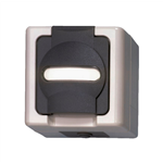 Contactdoos, ELMO, opbouw, vochtige ruimte - SKT-SM-PROTCNTCT-GREY-16A-250V