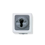 Behuiz., sleutelschak. ELMO opbouw, vocht. ruimte - SWTCH-SM-KEY-GREY-10A-250V
