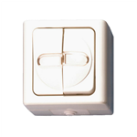 Serieschakelaar ELMO opbouw, vochtige ruimte - SWTCH-SM-SERIES-WHITE-10A-250V