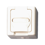 Contactdoos, ELMO, opbouw, vochtige ruimte - SKT-SM-PROTCNTCT-WHITE-16A-250V