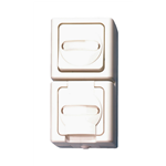 Univ. schak./cont.doos ELMO opbouw, vocht. ruimte - COMBISWTCHSKT-SM-UPRIGHT-WHI