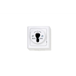 Behuiz., sleutelschak. ELMO opbouw, vocht. ruimte - SWTCH-SM-KEY-WHITE-10A-250V
