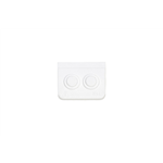 Kabelinvoer, dubbel - AY-CBLENTRY-(2-FOLD)-SM-WHITE