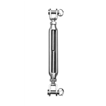 Wantspanner open model vork/vork roestvast staal - TURNBCKL-FRK/FRK-OPBOD-A4-M12